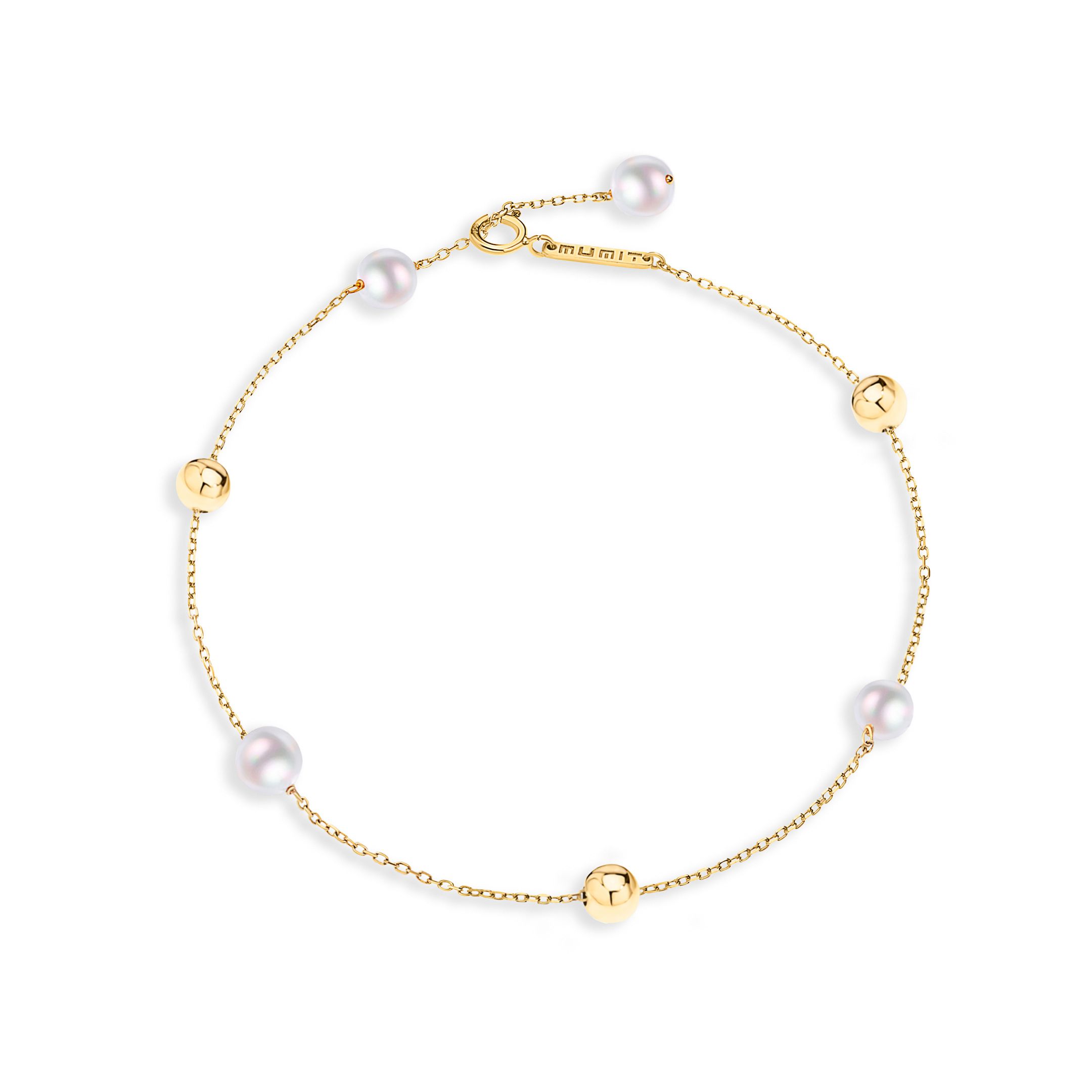 Pulsera Mabi Blet Classic de Perlas en Oro Amarillo de 18 Kt