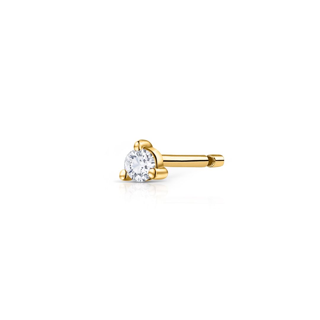 Pendiente Piercing Petit Caprice de Diamante en Oro Amarillo de 18 Kt