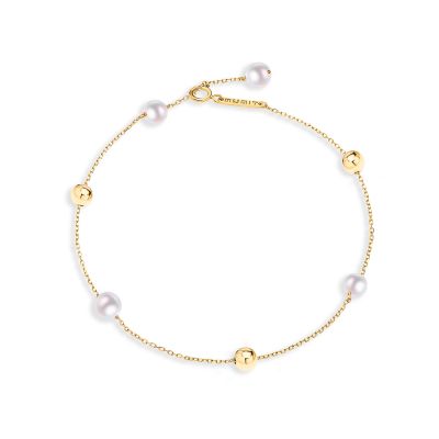 Pulsera Mabi Blet Classic de Perlas en Oro Amarillo de 18 Kt