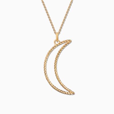 Charm Colgante Luna L en Oro Amarilo de 18 Kt