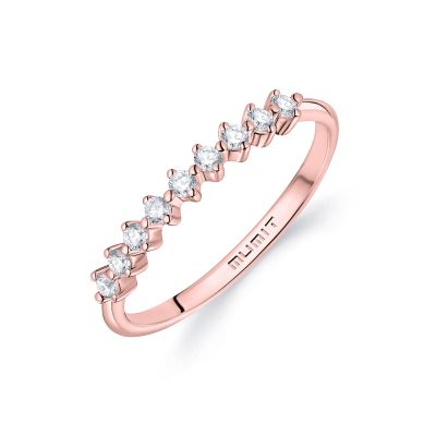 Sortija Everline de Diamantes en Oro Rosa de 18 Kt